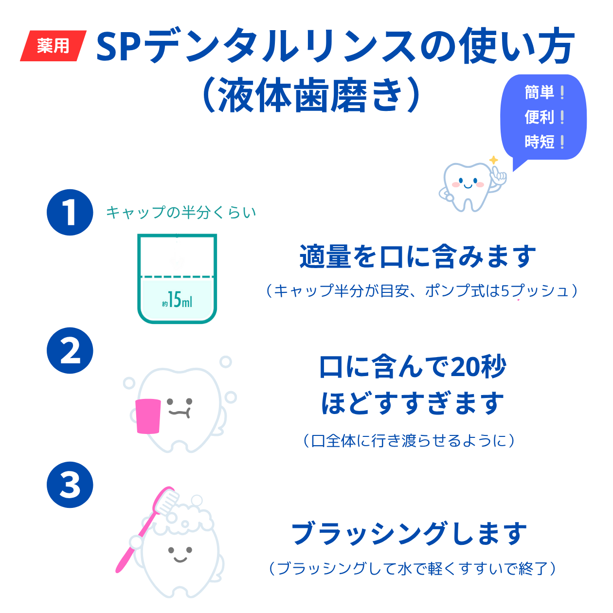 薬用SPデンタルリンス 500ml［医薬部外品］